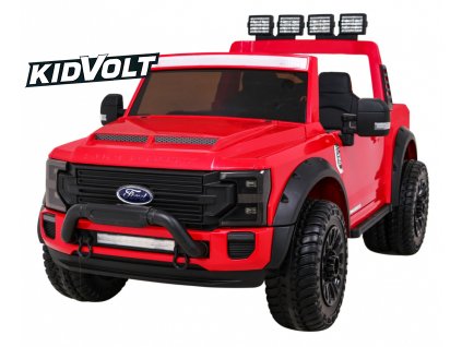 6719 detsky elektricky ford super duty 180w cervena