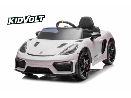 9283 6 detske elektricke porsche 718 spyder 2x45w lakovana bila