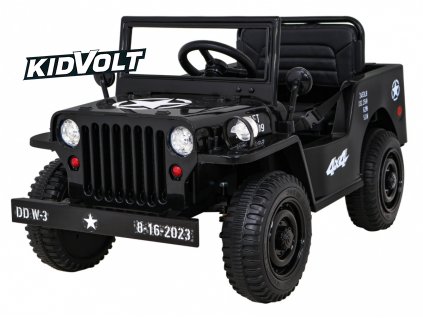 7688 dzip willys 4x4 jednomistny 12v cerna