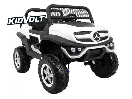 226 12 elektricke auto mercedes unimog 4x4 12v bily