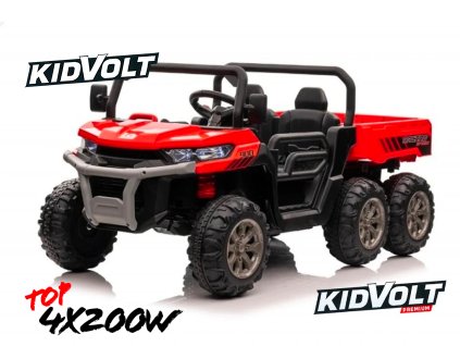 46 farmer truck sestikolka 4x200w 24v kidvolt premium cervena