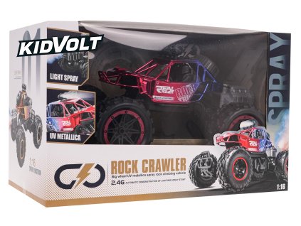 11731 rock crawler s kourovymi efekty 1 16 cervena