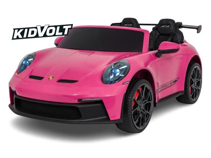 12067 1 detske elektricke porsche 911 gt 3 xxl 2x280w ruzova