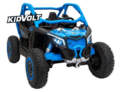 9667 1 detska elektricka buggy can am maverick xxl premium deluxe 640w 24v 20ah modra
