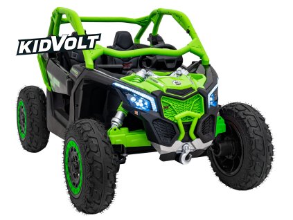9670 2 detska elektricka buggy can am maverick xxl premium deluxe 640w 24v 20ah zelena