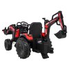7865 6 detsky elektricky traktor bagr 720 t vc valniku 2x45w cervena