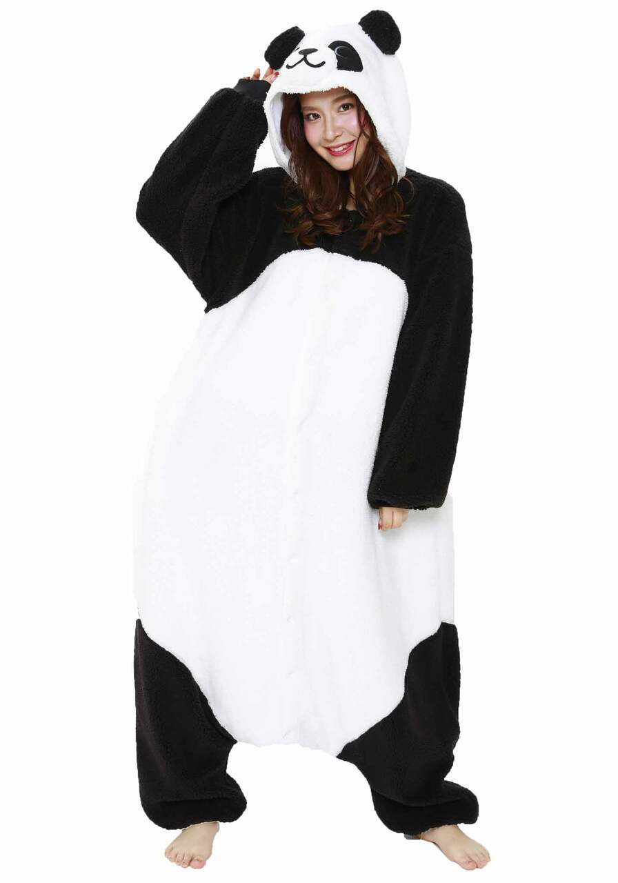 Originál Kigu overal - Fluffy panda (160-185cm)