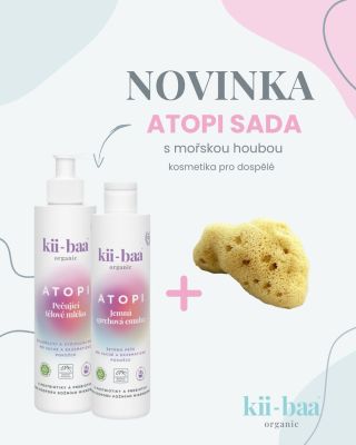 🌿 Novinka Atopi v sadě s mořskou houbou Nevíte, jestli je pro vás vhodná? 💛 Nakoukněte do fotek a přesvědčte se samy –...