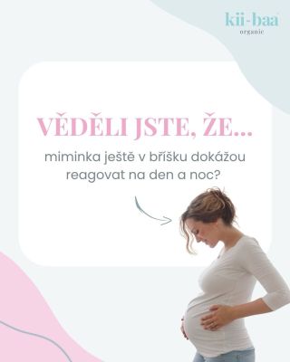🌞🌙 Víte, že už od 28. týdne miminko v bříšku reaguje na světlo a tmu? To znamená, že začíná rozlišovat den a noc – a jemné...