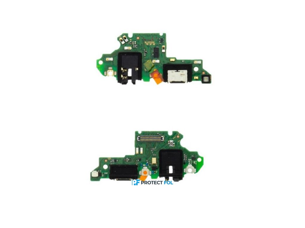 Huawei P Smart 2021 (PPA-LX2), gyári, eredeti PCB töltőcsatlakozós (Type-C), headset csatlakozós és mikrofonos panel