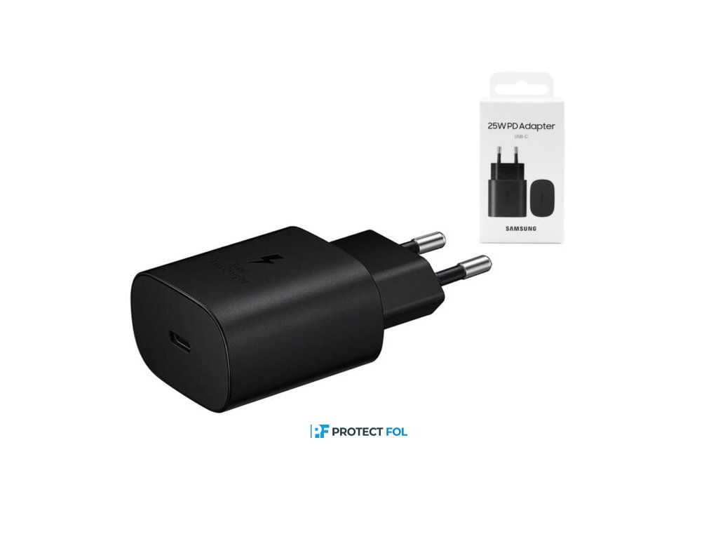 Samsung S20, S21, Note 20 eredeti, gyári hálózati super gyorstöltő adapter 2,25A | 25W (TA800NBEGEU) (BLISTER), fekete