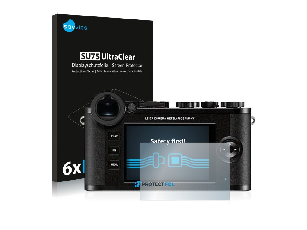 Leica CL típusú fényképezőhöz 6db-os Savvies SU75 kijelzőfólia