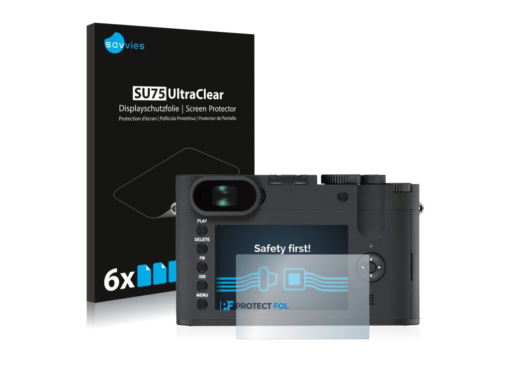 Leica Q-P típusú fényképezőhöz 6db-os Savvies SU75 kijelzőfólia