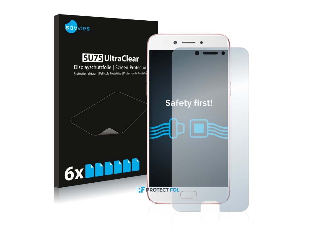 Oppo A77 (2017) típusú telefonhoz 6db-os Savvies SU75 kijelzőfólia