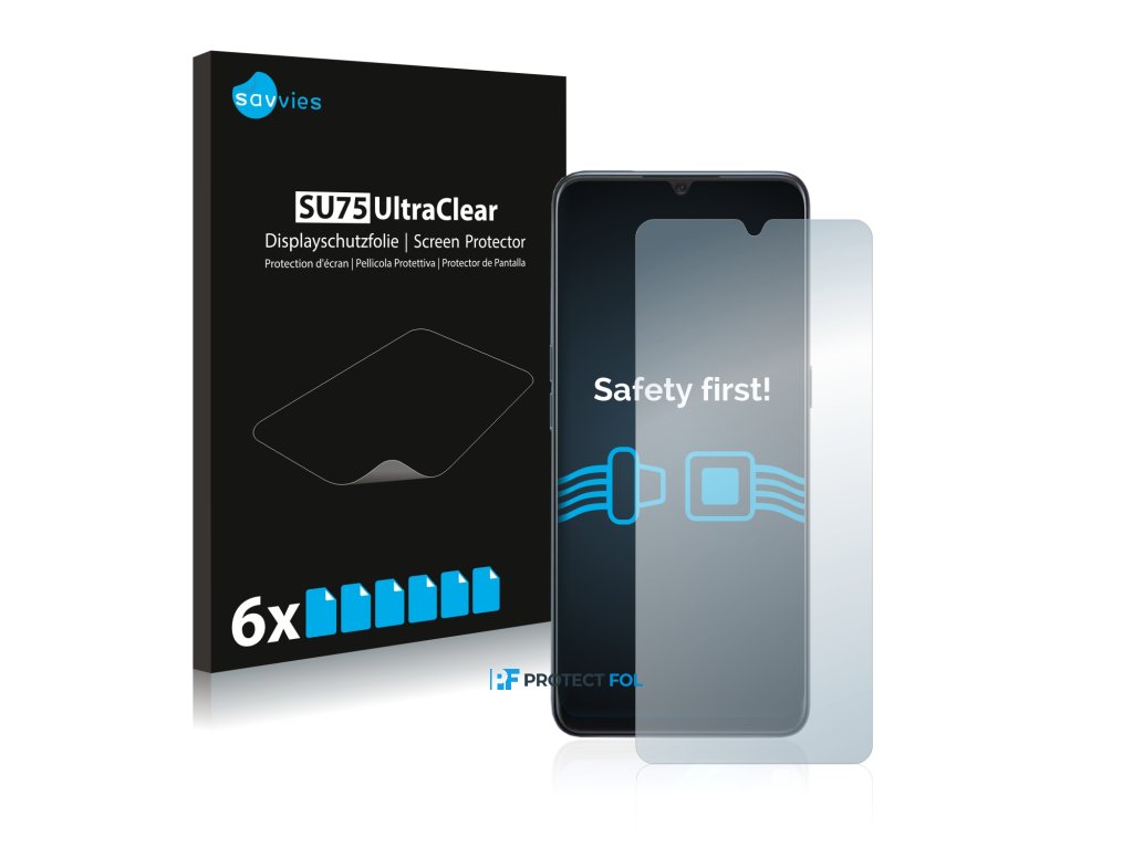 Oppo A91 típusú telefonhoz 6db-os Savvies SU75 kijelzőfólia