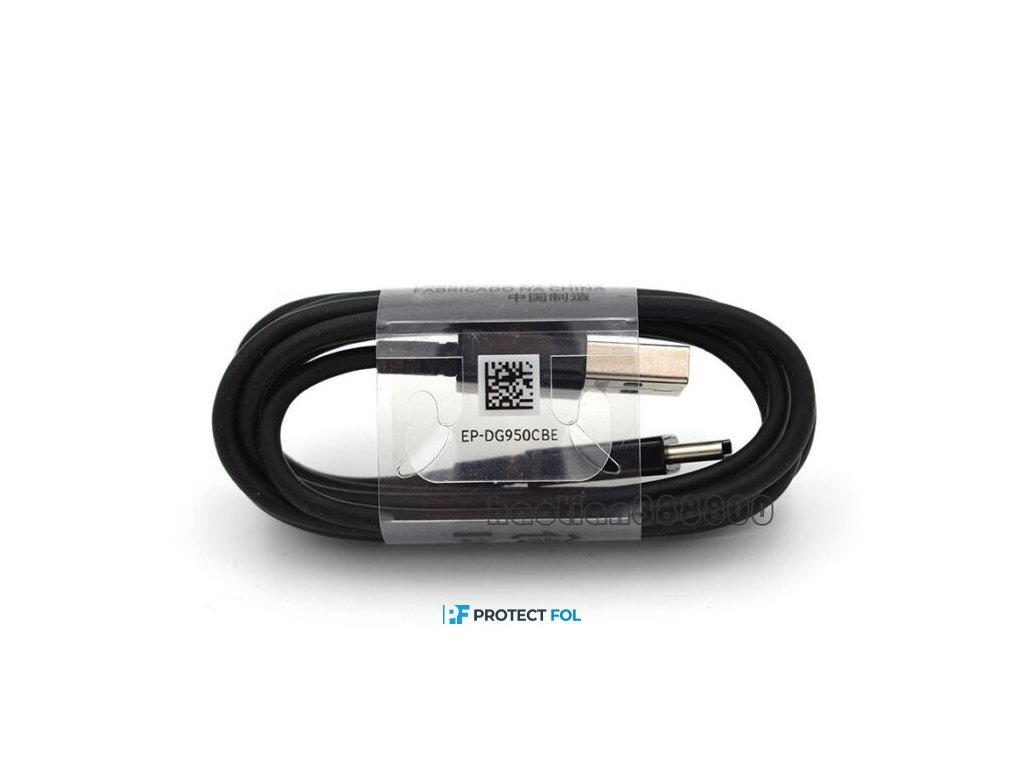 Samsung eredeti, gyári S8, S9 Type-C USB kábel 1,2M (EP-DG950CBE), fekete