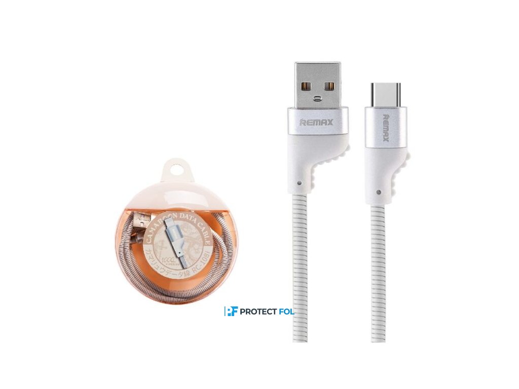 Remax Camaroon Type-C USB kábel 1M (RC-108a), fehér