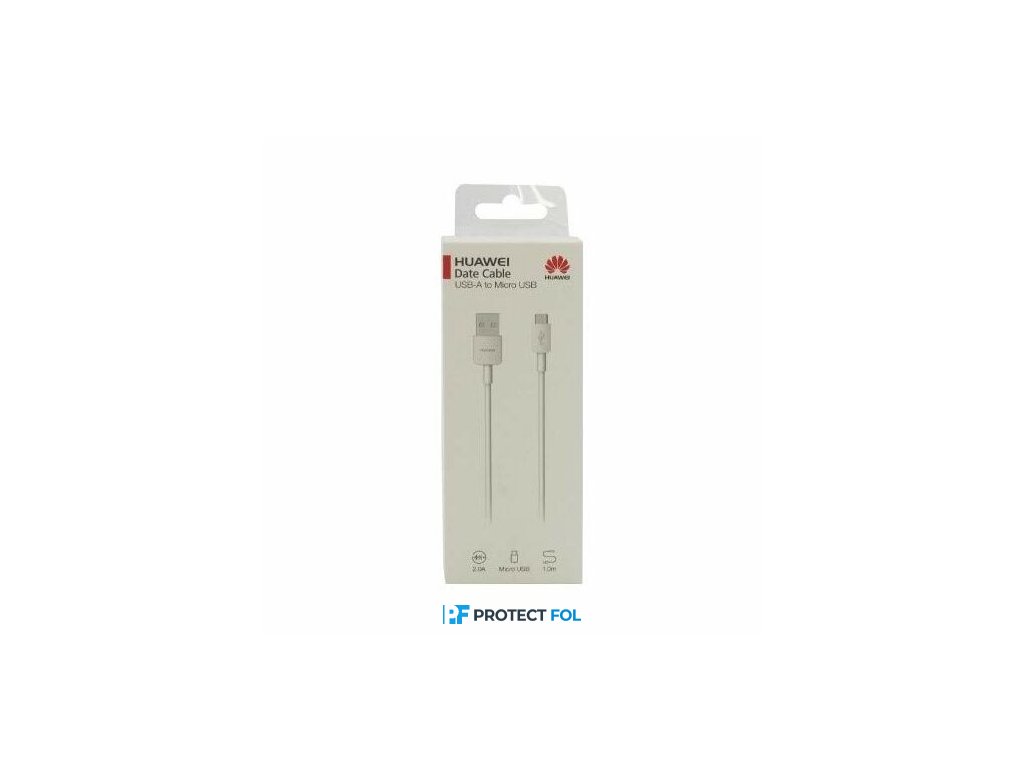 Huawei eredeti, gyári Micro USB kábel 2A (CP70) (BLISTER), fehér