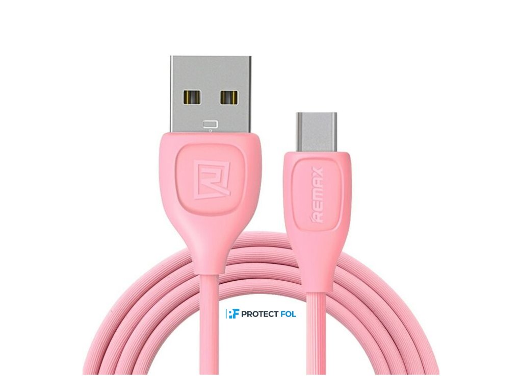 Remax Lesu Type-C USB kábel 1M (RC-050a), pink