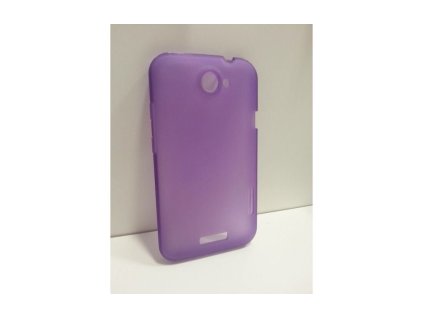 HTC One X, (S720E), színes gumis hátlaptok, átlátszó matt lila