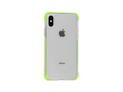 Apple iPhone X, XS, (5.8), Summer gumis hátlaptok, átlátszó - lime