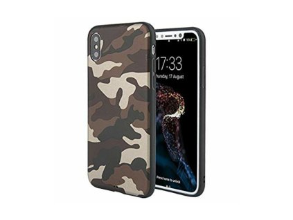 Xiaomi Redmi 4X, terepmintás gumis hátlaptok, barna