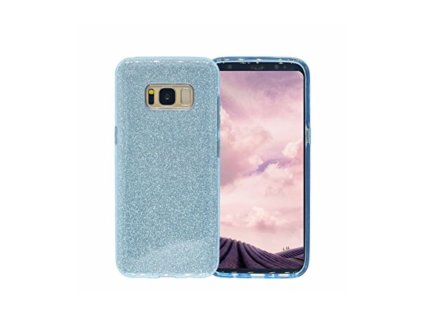 3in1 Glitter csillámos hátlaptok Apple iPhone X, XS, (5.8) típusú készülékre, világos kék