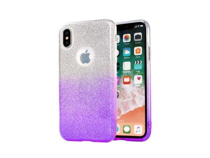 Samsung Galaxy J4 (2018), (J400), Glitter Bling csillámos gumis hátlaptok, lila