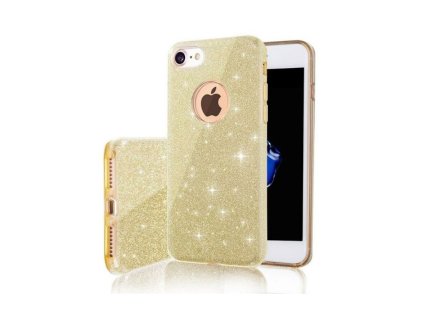 3in1 Glitter csillámos hátlaptok Samsung Galaxy A6 Plus (2018), (A605), J8 (2018) (J800) típusú készülékre, arany