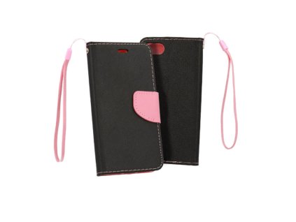 Sony Xperia 10, Fancy oldalra nyíló flip tok, fekete - pink