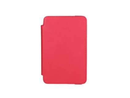 7"-os oldalra nyithatós, kitámasztós tok, gumis befogóval (12cm x 19cm) design 01, pink