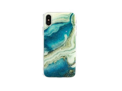 Samsung Galaxy A20 (A205), A30 (A305), Vennus Stone, ásvány mintás, csillámos, gumis hátlaptok műgyantás betéttel, Design 06