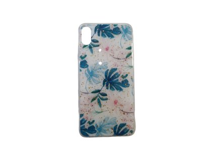 Apple iPhone XS Max, (6.5), gumis hátlaptok műgyantás betéttel, pálmalevél