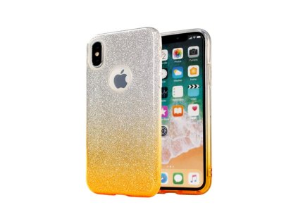 Apple iPhone 11 Pro, (5.8), Glitter Bling csillámos gumis hátlaptok, arany