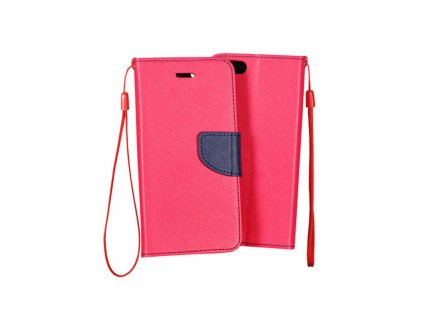 Apple iPhone 11 Pro Max, (6.5), Fancy oldalra nyíló flip tok, pink - sötét kék