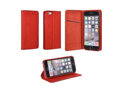 Book Smart oldalra nyíló flip tok Apple iPhone 11 Pro Max, (6.5) típusú készülékhez, piros