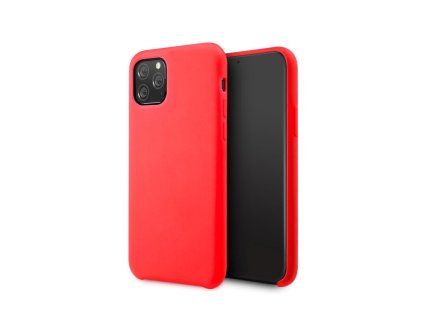 Apple iPhone 11 Pro, (5.8), Silicone Lite gumírozott matt hátlaptok, piros