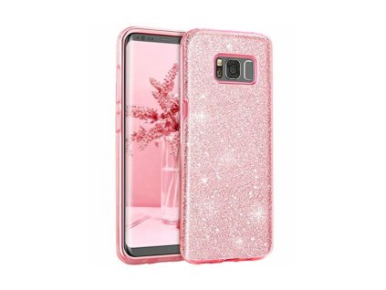 3in1 Glitter csillámos hátlaptok Samsung Galaxy A01, (A015) típusú készülékre, pink