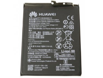 Huawei P20, Honor 10 gyári típusú akkumulátor, 3320 mAh (HB396285ECW)