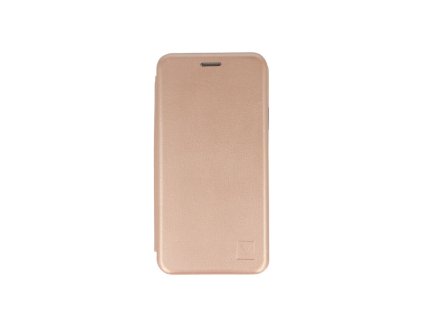 Huawei P40 Lite, Elegance oldalra nyíló flip tok (műbőr bevonatos), rose gold