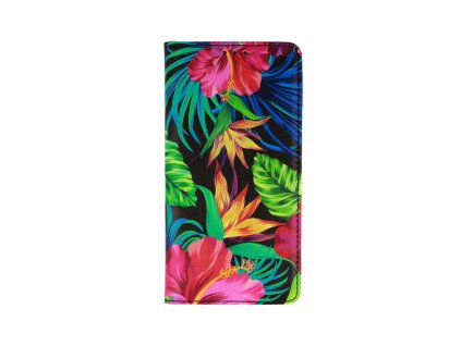 Book Smart Flower oldalra nyíló flip tok Samsung Galaxy A42 5G, (A426B) típusú készülékhez, Design 2