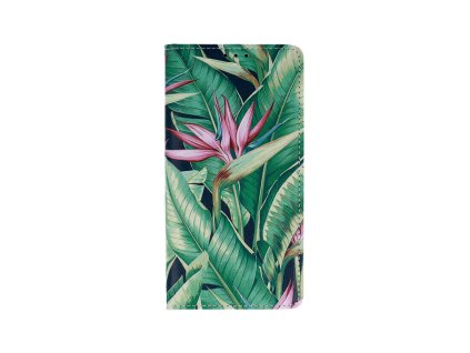 Book Smart Flower oldalra nyíló flip tok Samsung Galaxy A42 5G, (A426B) típusú készülékhez, Design 4