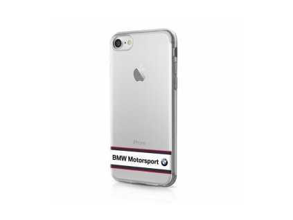 Apple iPhone 7, 8 (4.7), BMW Motorsport kemény ütésálló, gumis hátlaptok (BMHCP7TRHWH), átlátszó Typ 01