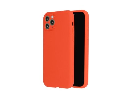 Samsung Galaxy A12 (A125), Silicone Lite gumírozott matt hátlaptok, narancs