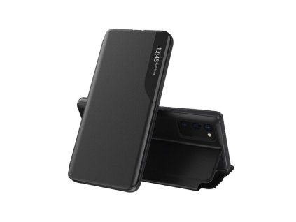 Samsung Galaxy S21 Plus, (G996) Book Smart View, oldalra nyíló aktív flip tok, fekete