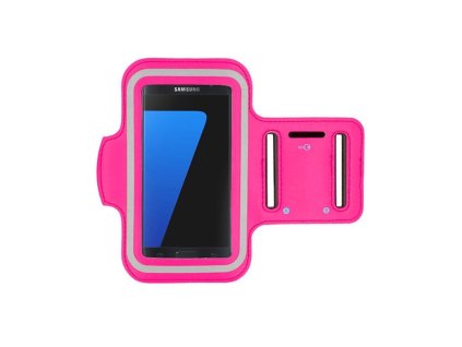 5.5 - 6.0"-os futó, tépőzáras sport tok karra, (belméret kb: 9,7cm x 16,4cm), pink