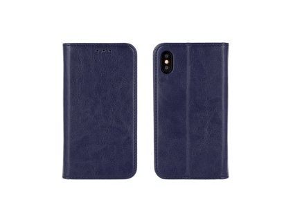 Book Special oldalra nyíló flip tok Apple iPhone 13 Pro, (6.1) típusú készülékre (eredeti olasz bőr), sötét kék