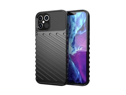 Thunder ütésálló hátlaptok Samsung Galaxy A03S, (A037F) típusú készülékre, fekete