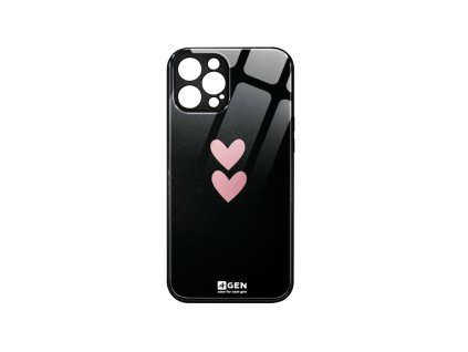 Apple iPhone 12 Pro Max, (6.7), 4Gen fekete üvegtok, Szerelmes 06