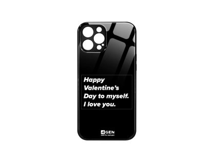 Apple iPhone 12 Pro Max, (6.7), 4Gen fekete üvegtok, Anti-Szerelmes 08